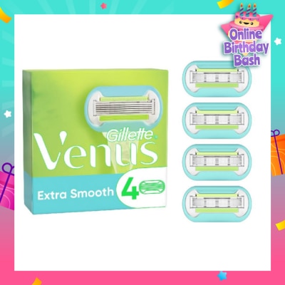 GILLETTE VENUS Extra Smooth Blade Refill (Designed to Avoid Rust) 4s