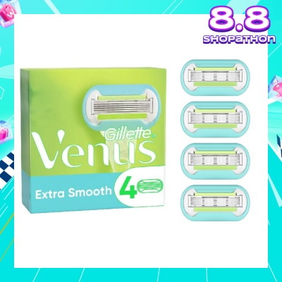 GILLETTE VENUS Extra Smooth Blade Refill (Designed to Avoid Rust) 4s