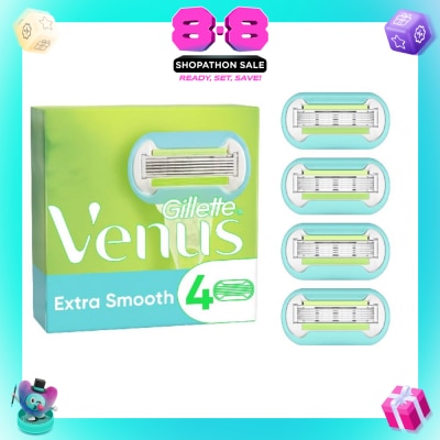 GILLETTE VENUS - Extra Smooth Blade Refill (Designed to Avoid Rust) 4s