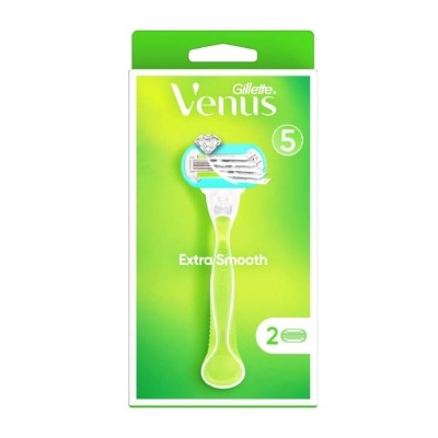 GILLETTE VENUS Extra Smooth Women's Razor Packset consists Handle 1s + Refill 2s (Designed to Avoid Rust)