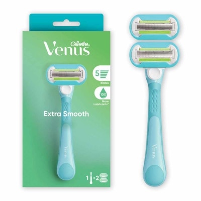 GILLETTE VENUS - Extra Smooth Women's Razor Packset consists Handle 1s + Refill 2s (Designed to Avoid Rust)