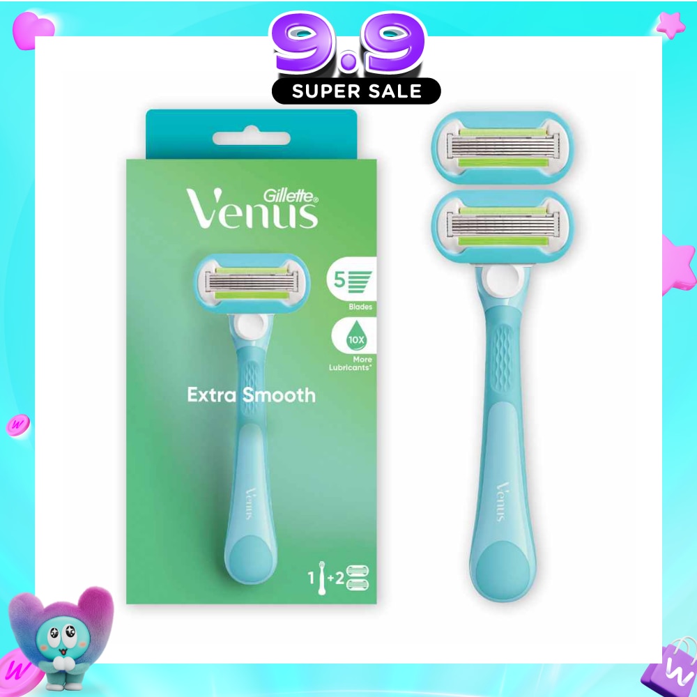 Extra Smooth Women's Razor Packset consists Handle 1s + Refill 2s (Designed to Avoid Rust) image