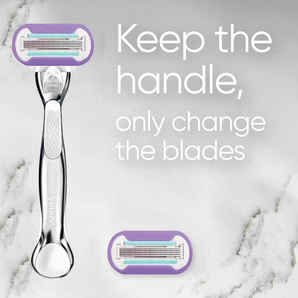 GILLETTE VENUS Deluxe Smooth Platinum Women's Razor Packset GILLETTE VENUS Deluxe Smooth Platinum Women's Razor Packset