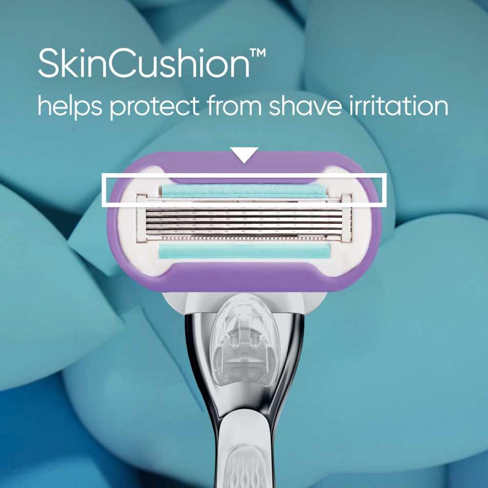 Deluxe Smooth Platinum Women's Razor Packset consists Handle 1s + Refill 2s (Designed to Avoid Rust)