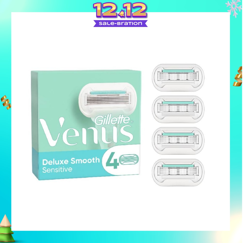 Deluxe Smooth Sensitive Blade Refill (Designed to Avoid Rust) 4s