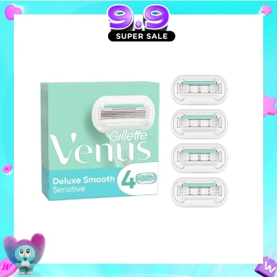 GILLETTE VENUS - Deluxe Smooth Sensitive Blade Refill (Designed to Avoid Rust) 4s image