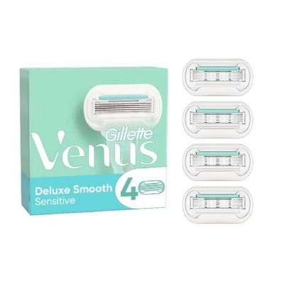 GILLETTE VENUS Deluxe Smooth Sensitive Blade Refill (Designed to Avoid Rust) 4s