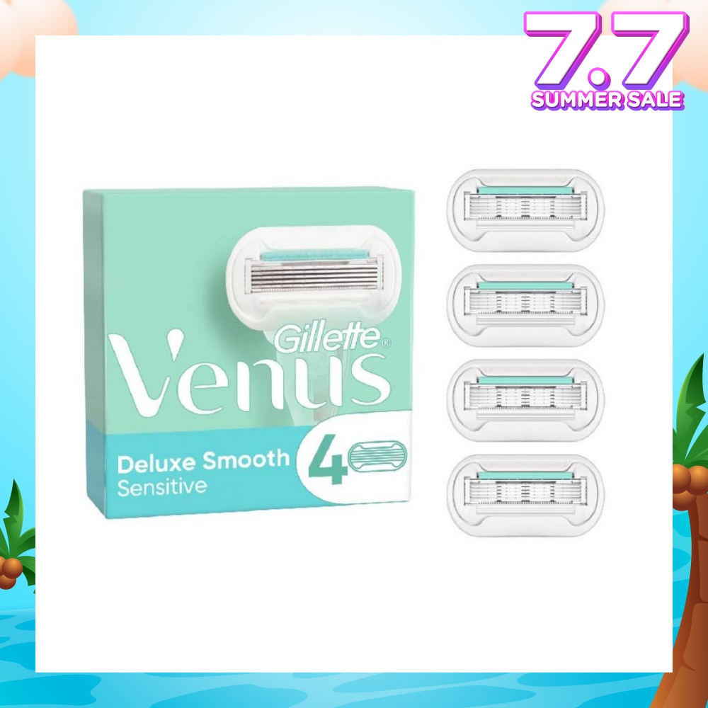 Deluxe Smooth Sensitive Blade Refill (Designed to Avoid Rust) 4s