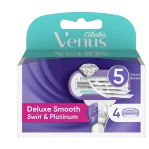 GILLETTE VENUS Deluxe Smooth Swirl & Platinum Blade Refill