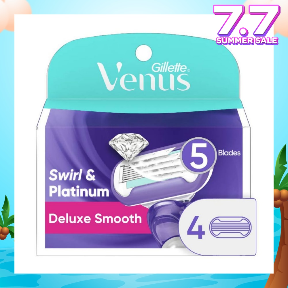Deluxe Smooth Swirl & Platinum Blade Refill (Designed to Avoid Rust) 4s