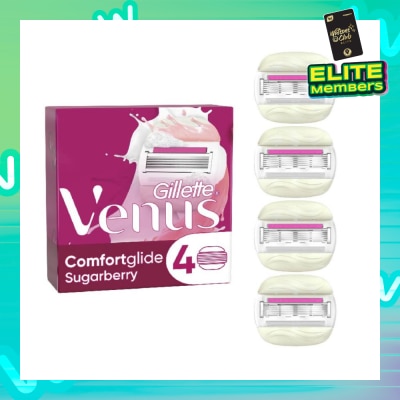 GILLETTE VENUS with OLAY Comfortglide Sugarberry Blade Refill (Designed to Avoid Rust) 4s
