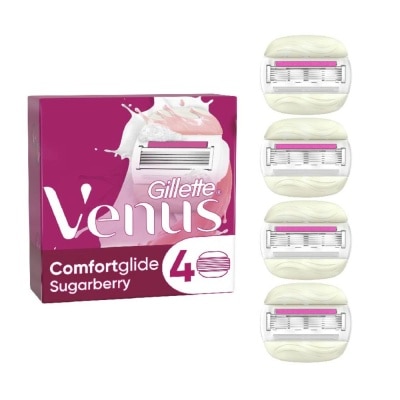 GILLETTE VENUS with OLAY Comfortglide Sugarberry Blade Refill (Designed to Avoid Rust) 4s