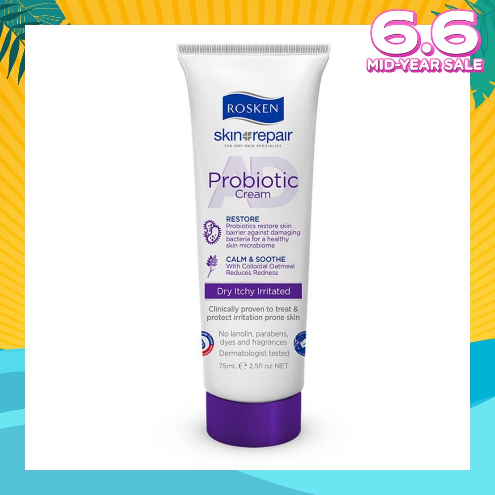 AD Probiotic Cream (For Healthy Skin Microbiome Suitable for Dry Itchy Skin Types) 75ml