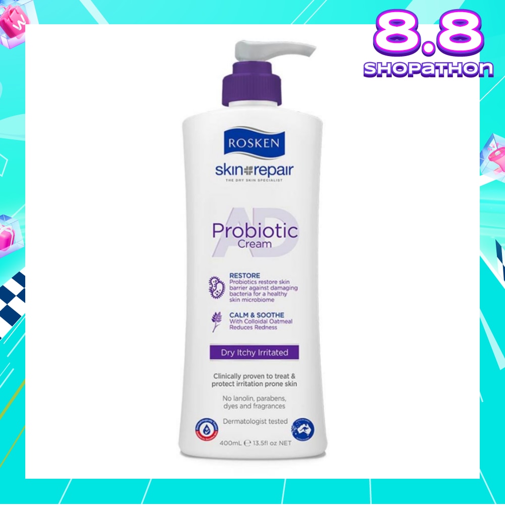 AD Probiotic Cream (For Healthy Skin Microbiome Suitable for Dry Itchy Skin Types) 400ml