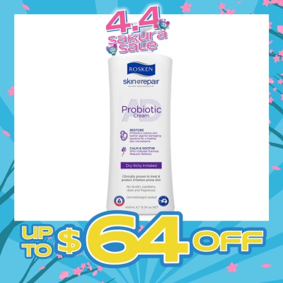 ROSKEN - AD Probiotic Cream (For Healthy Skin Microbiome Suitable for Dry Itchy Skin Types) 400ml