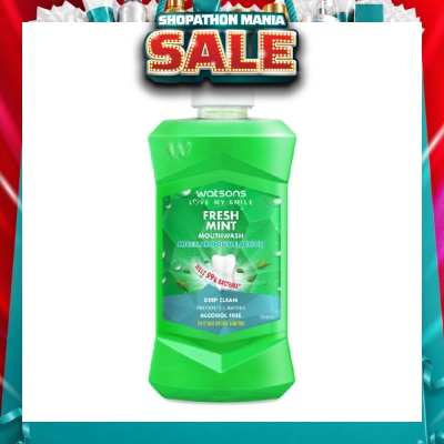 WATSONS - Micellar Double Action Fresh Mint Mouthwash 500ml