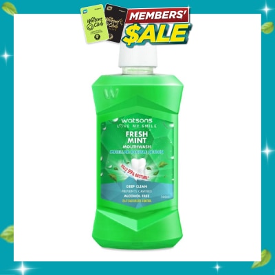 WATSONS Micellar Double Action Fresh Mint Mouthwash 500ml image