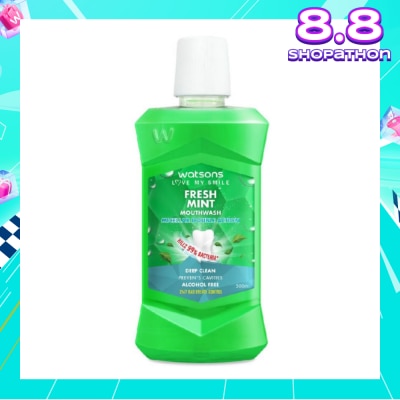 WATSONS Watsons Micellar Double Action Fresh Mint Mouthwash 500ml