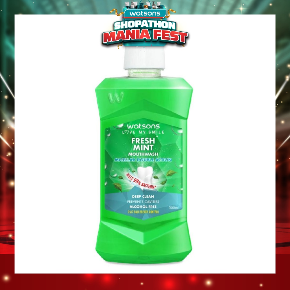 Micellar Double Action Fresh Mint Mouthwash 500ml