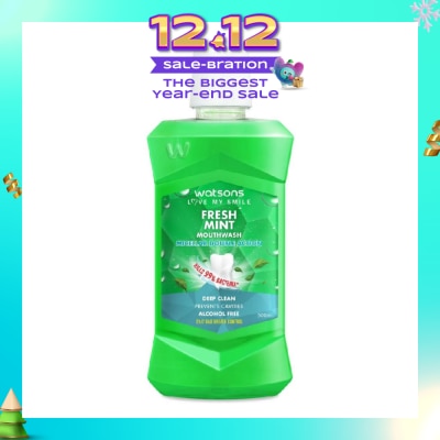 WATSONS Watsons Micellar Double Action Fresh Mint Mouthwash 500ml