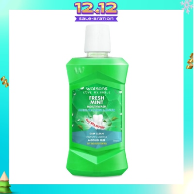 WATSONS Watsons Micellar Double Action Fresh Mint Mouthwash 500ml