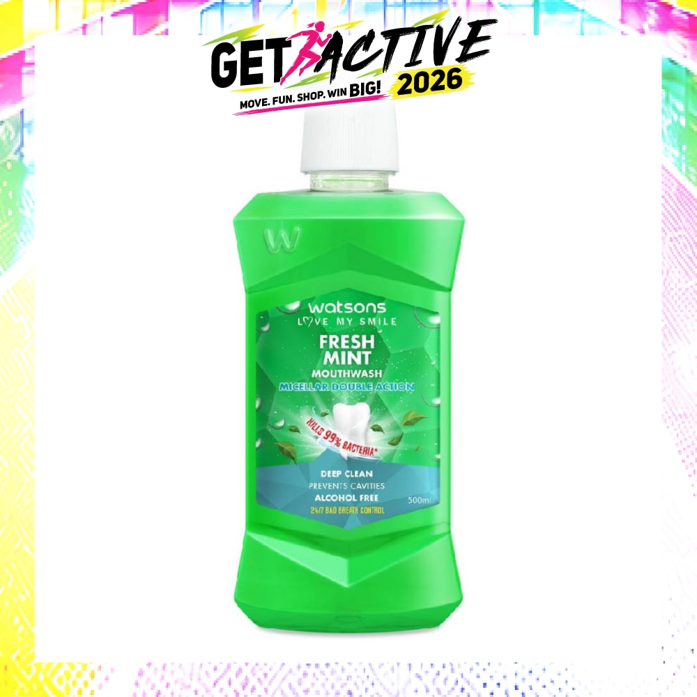 Micellar Double Action Fresh Mint Mouthwash 500ml image