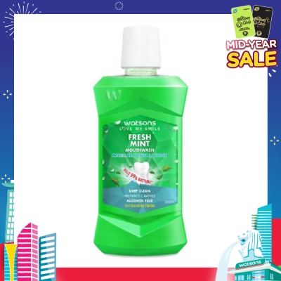 WATSONS Watsons Micellar Double Action Fresh Mint Mouthwash 500ml