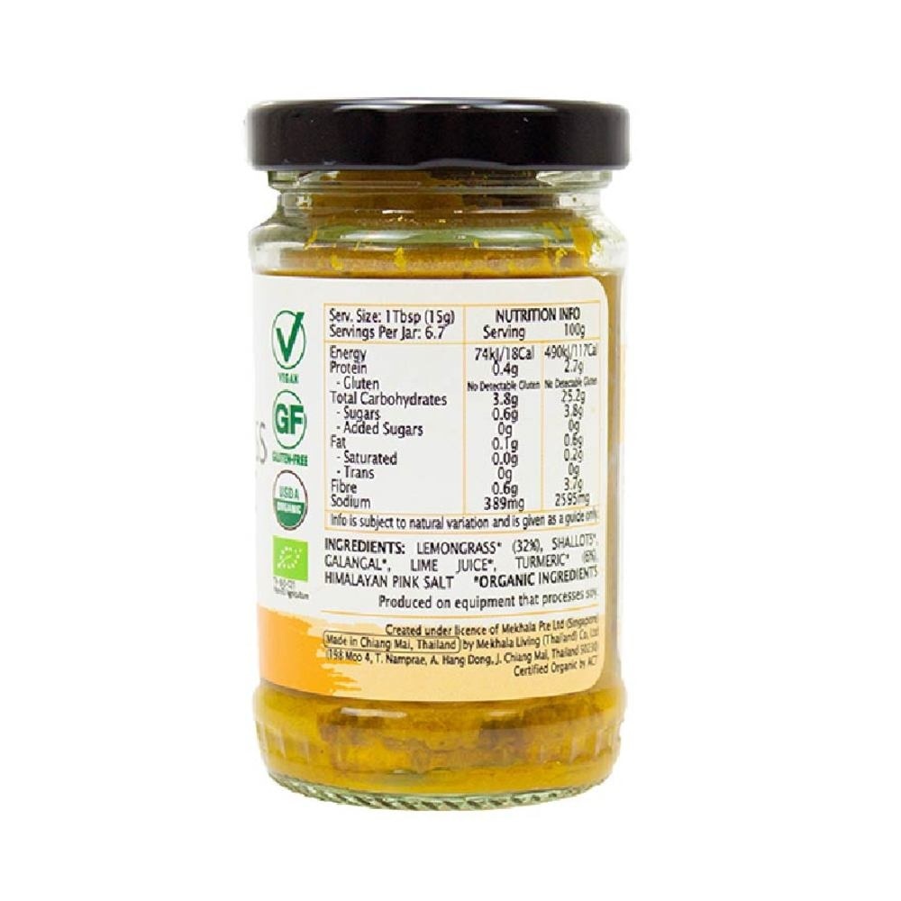 MEKHALA Vegan Organic Lemongrass Turmeric Paste 100g