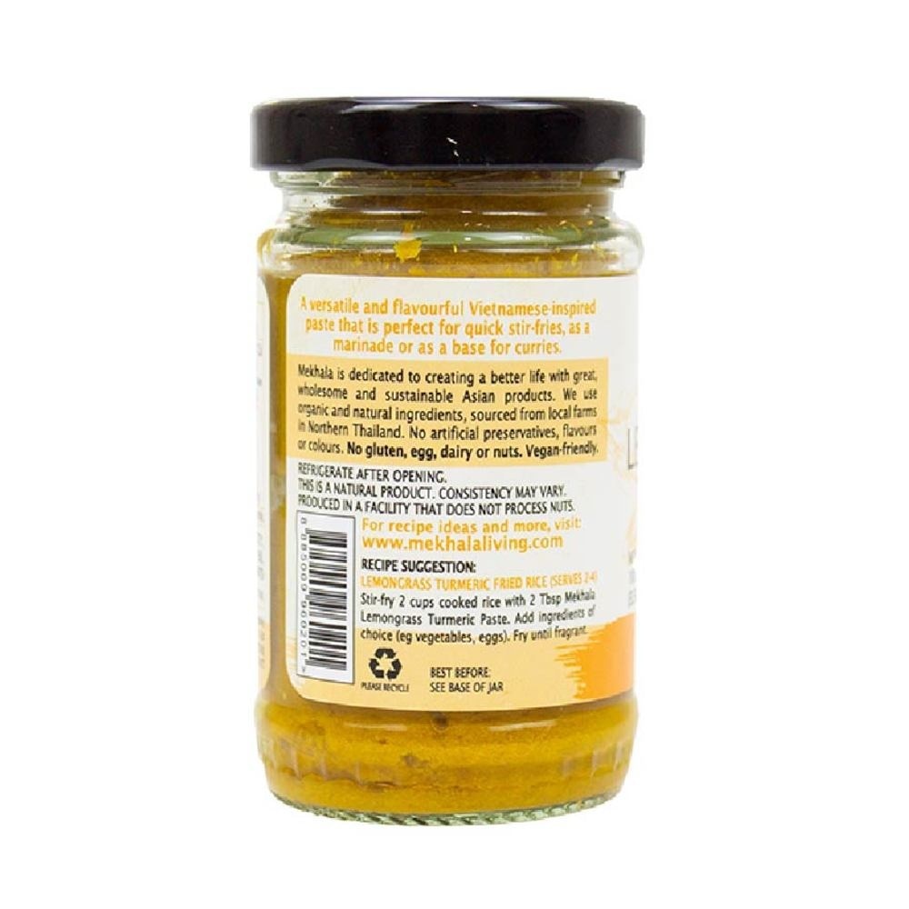 MEKHALA Vegan Organic Lemongrass Turmeric Paste 100g