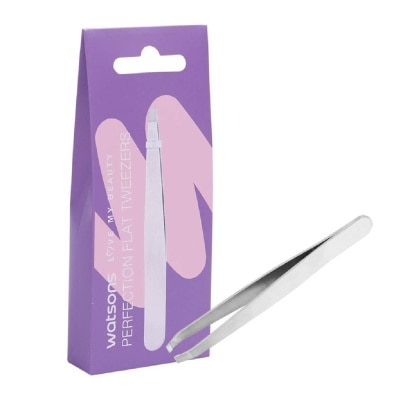 WATSONS Perfection Flat Tweezers (Suitable for Removing All Hairs) 1s