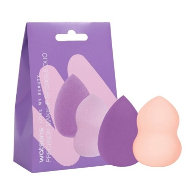 WATSONS Precision Makeup Sponges Duo (Helps Make Blending Your Makeup Effortless) 2s