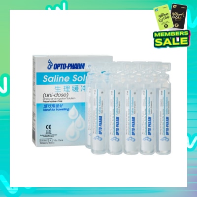OPTO PHARM Buffered Saline Travel Pack 10x15ml