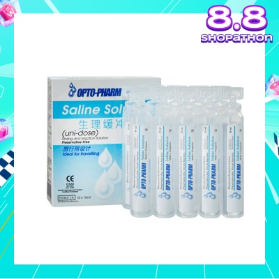 OPTO PHARM Buffered Saline Travel Pack 10x15ml