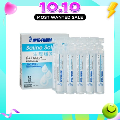 OPTO PHARM Buffered Saline Travel Pack 10x15ml image