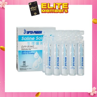 OPTO PHARM Buffered Saline Travel Pack 10x15ml