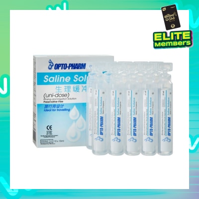 OPTO PHARM Buffered Saline Travel Pack 10x15ml