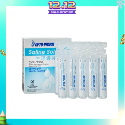 OPTO PHARM Buffered Saline Travel Pack 10x15ml