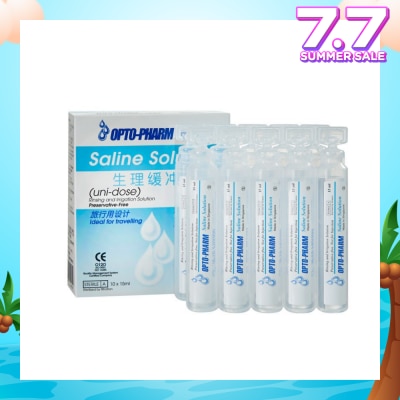 OPTO PHARM Buffered Saline Travel Pack 10x15ml