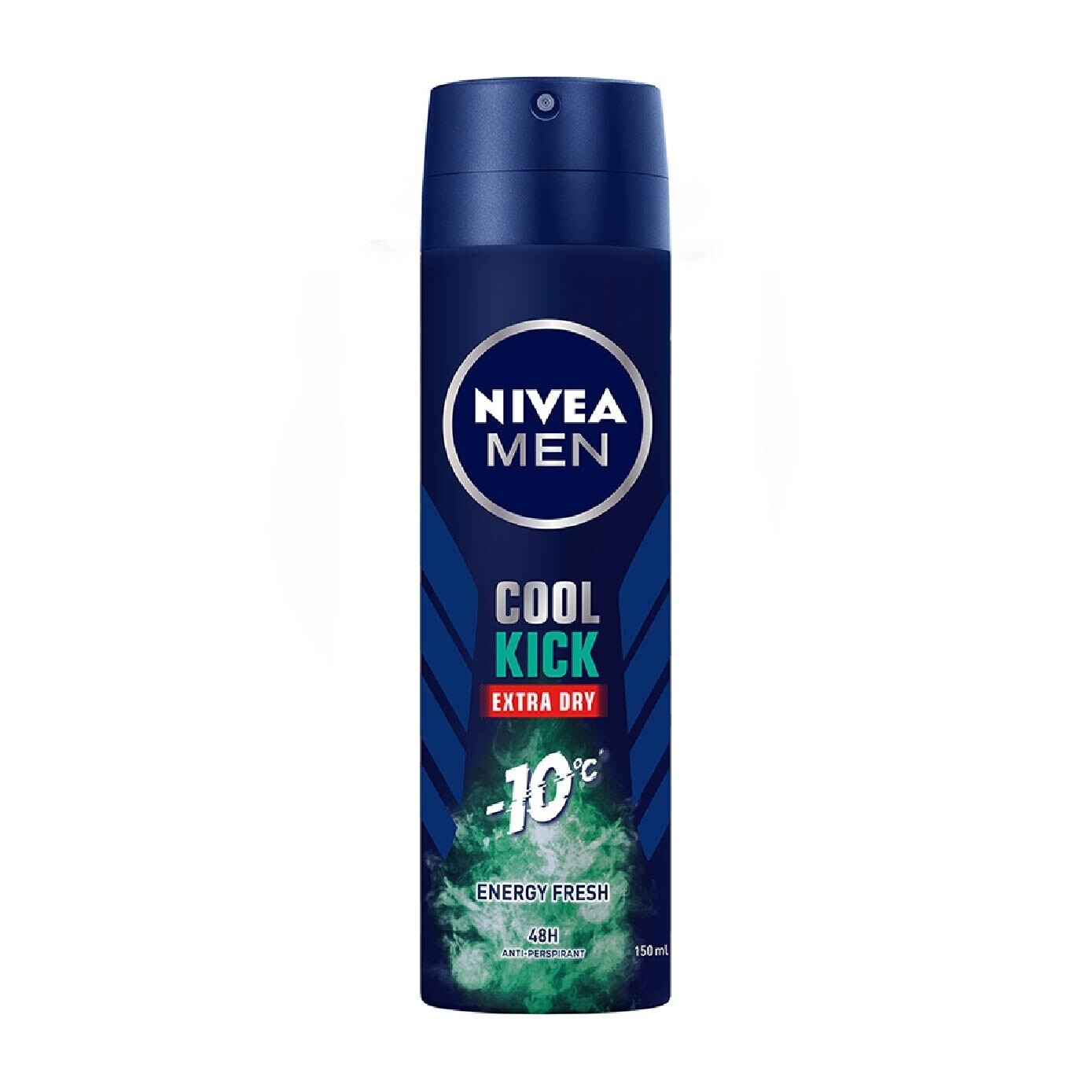 Men Cool Kick Extra Dry Deodorant Spray Energy Fresh (48HR Anti-Perspirant) 150ml