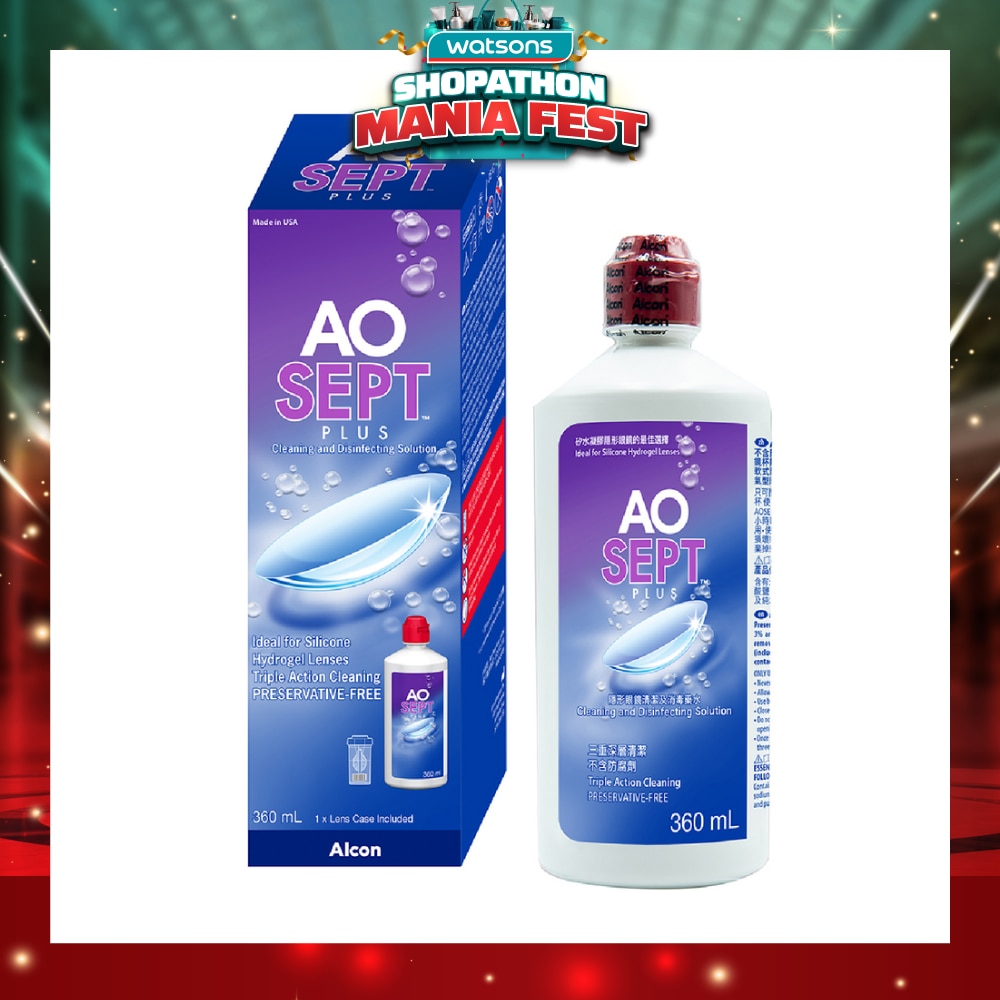 Plus Hydrogel Lenses Cleaning & Disinfecting Solution 360ml