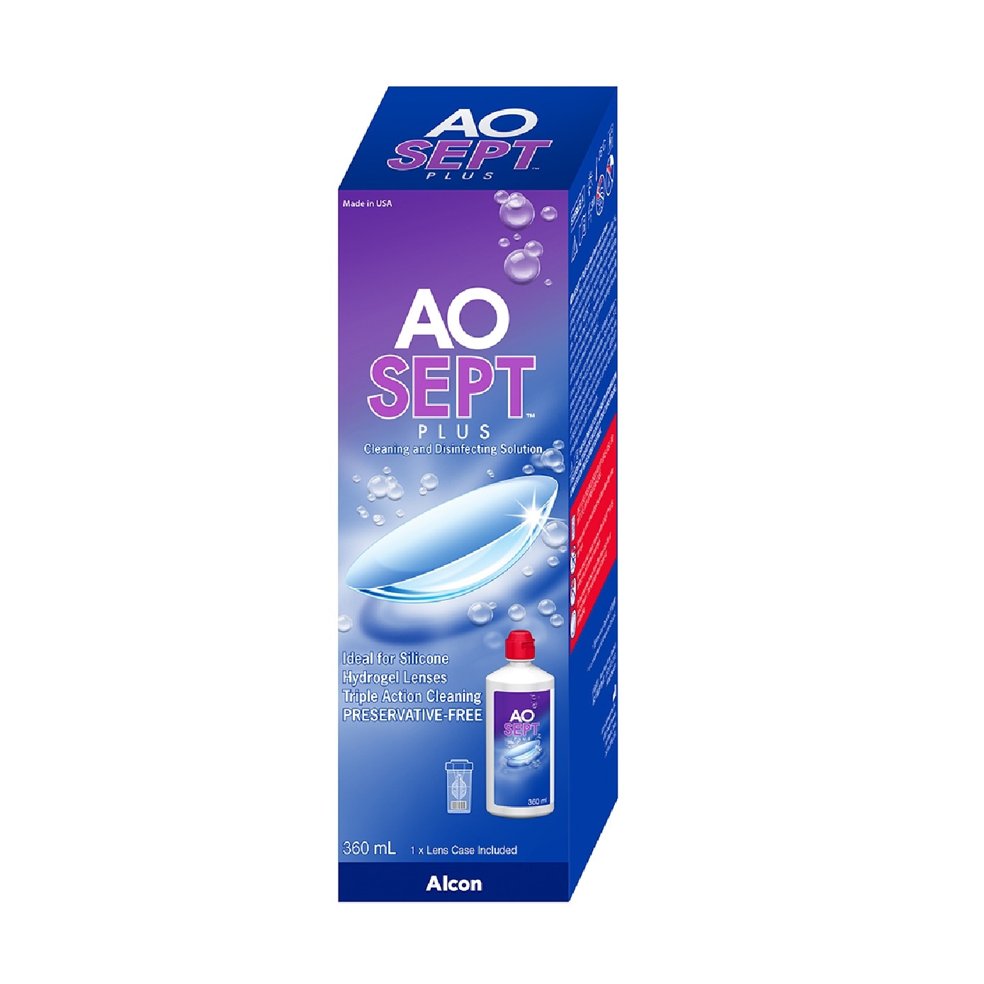 Plus Hydrogel Lenses Cleaning & Disinfecting Solution 360ml