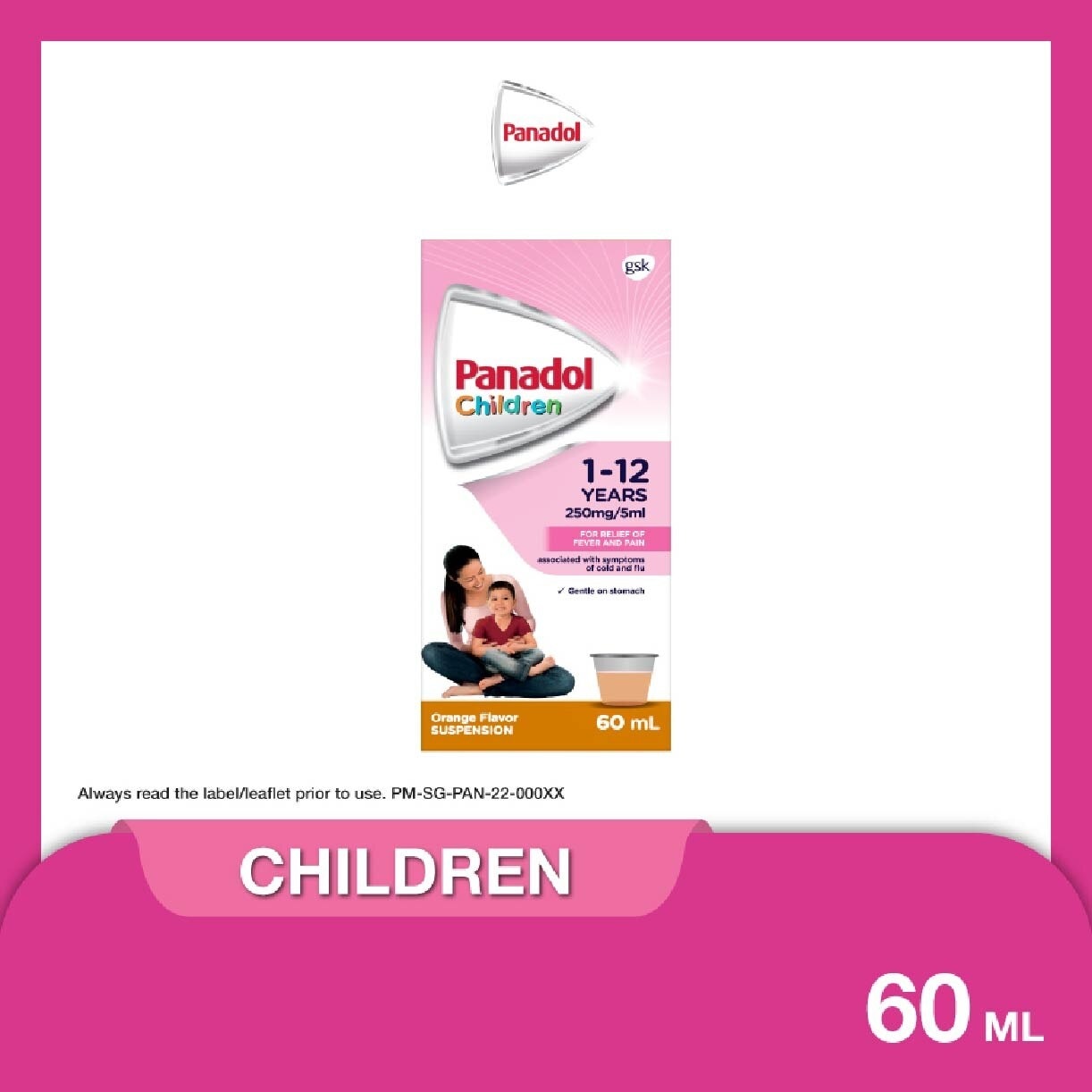 Panadol Children's Suspension 1-12 years 60ml