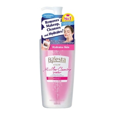 BIFESTA Micellar Cleansing Water Moist (Gentle on Skin & Effectively Removes Impurities) 400ml