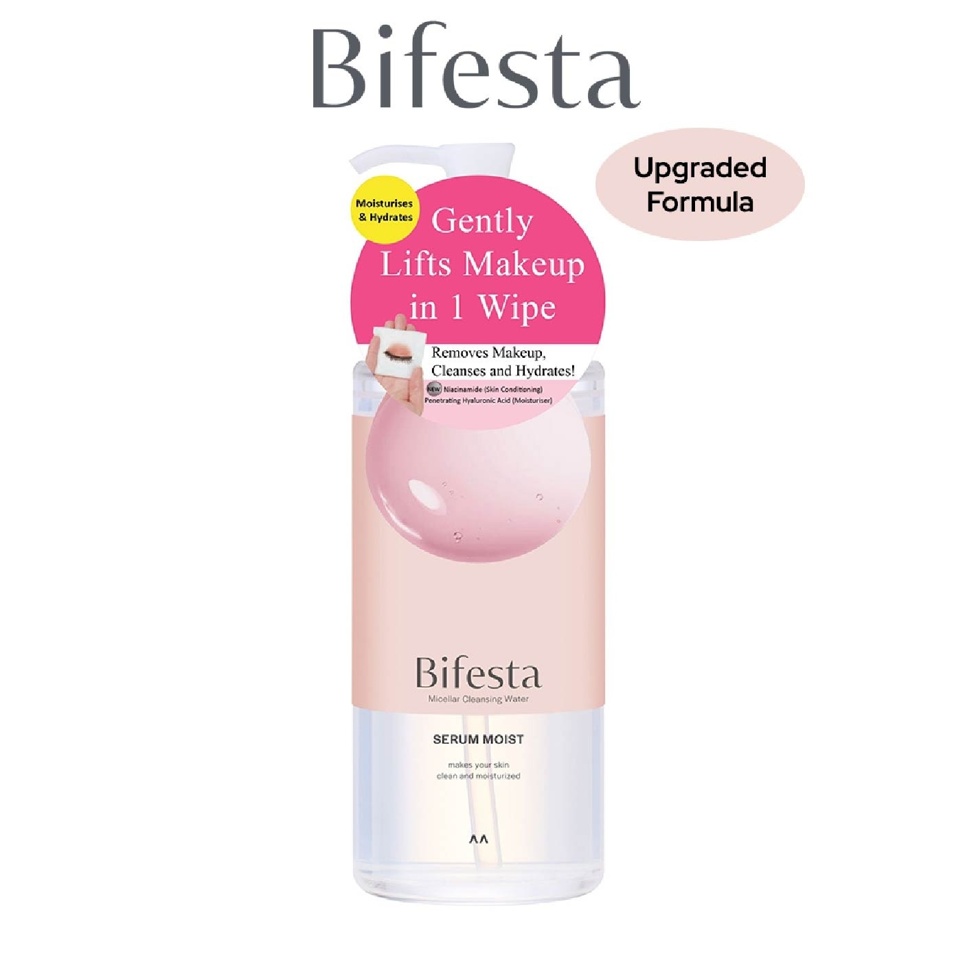 Micellar Cleansing Water Moist (Gentle on Skin & Effectively Removes Impurities) 400ml
