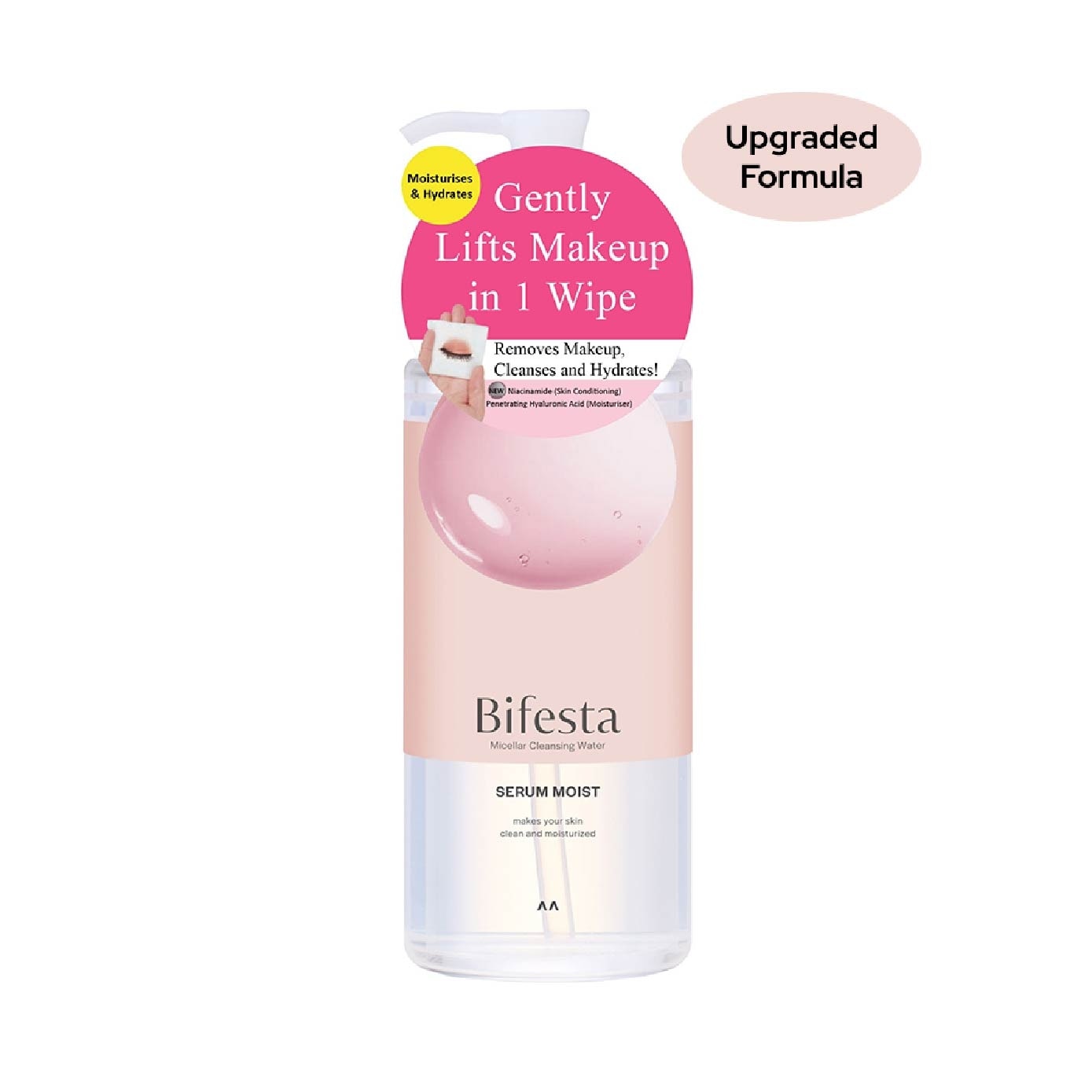 Micellar Cleansing Water Moist (Gentle on Skin & Effectively Removes Impurities) 400ml