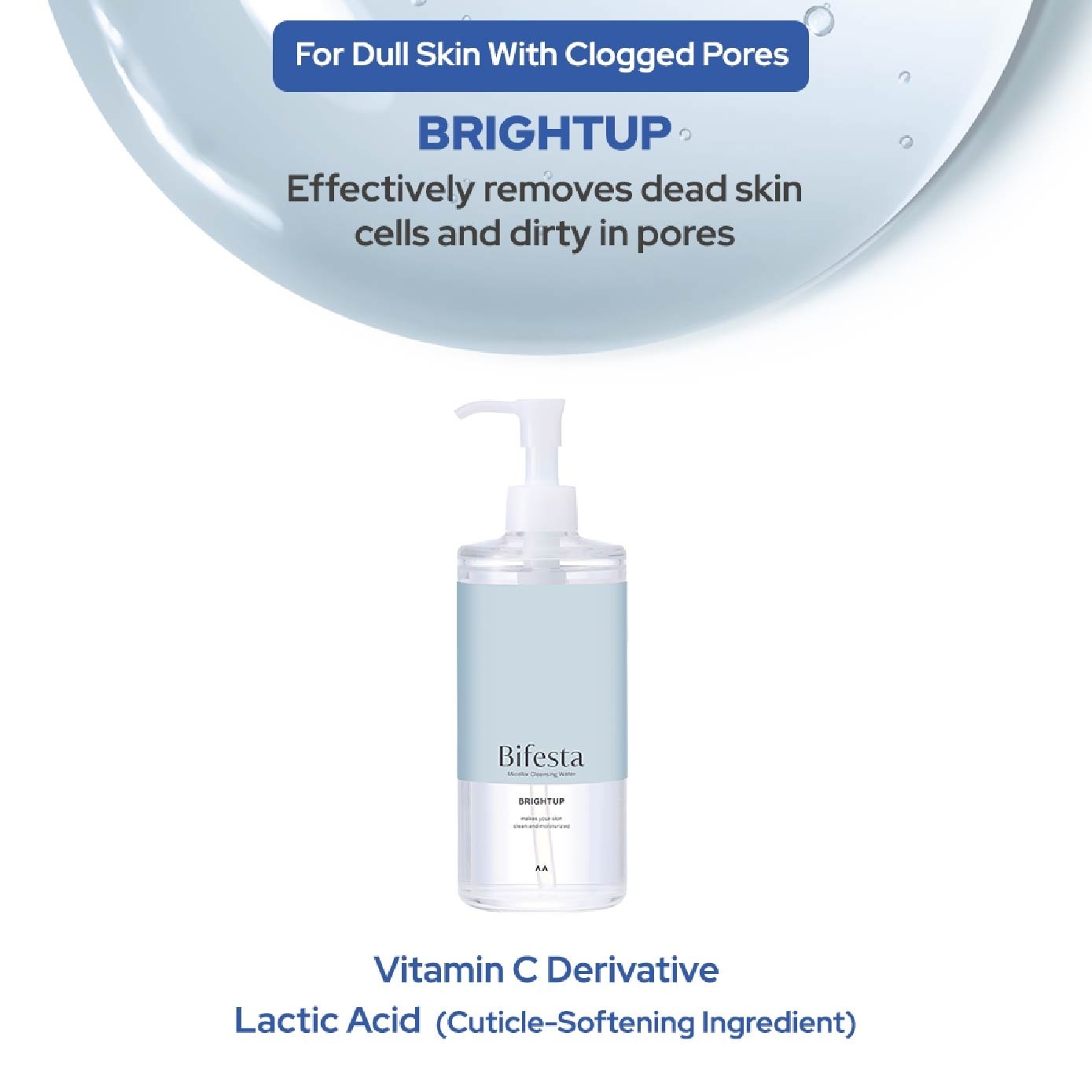 Micellar Cleansing Water Brightup (Gentle on Skin & Effectively Removes Impurities) 400ml