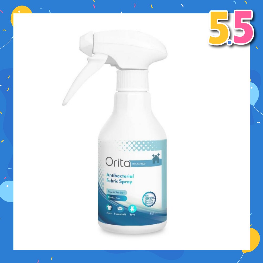Antibacterial Fabric Spray Sage & Sea Salt (Alcohol Free) 350ml