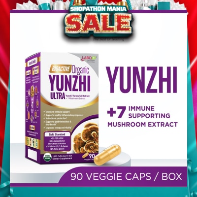 LABO NUTRITION - Bioactive Organic Yunzhi Ultra Dietary Supplement Veggie Capsule (For Intensive Immune Support & Recovery) 90s