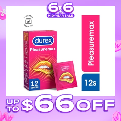 DUREX - Pleasuremax Condoms 12s