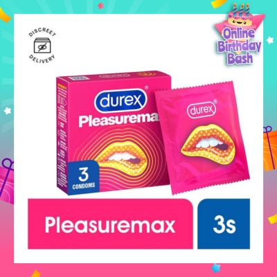 DUREX Pleasuremax Condoms 3s